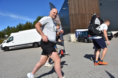 Bra søndagstur: Rune Karlsen fikk samlet et passelig antall kilometer i løpet av den drøye halvtimen.